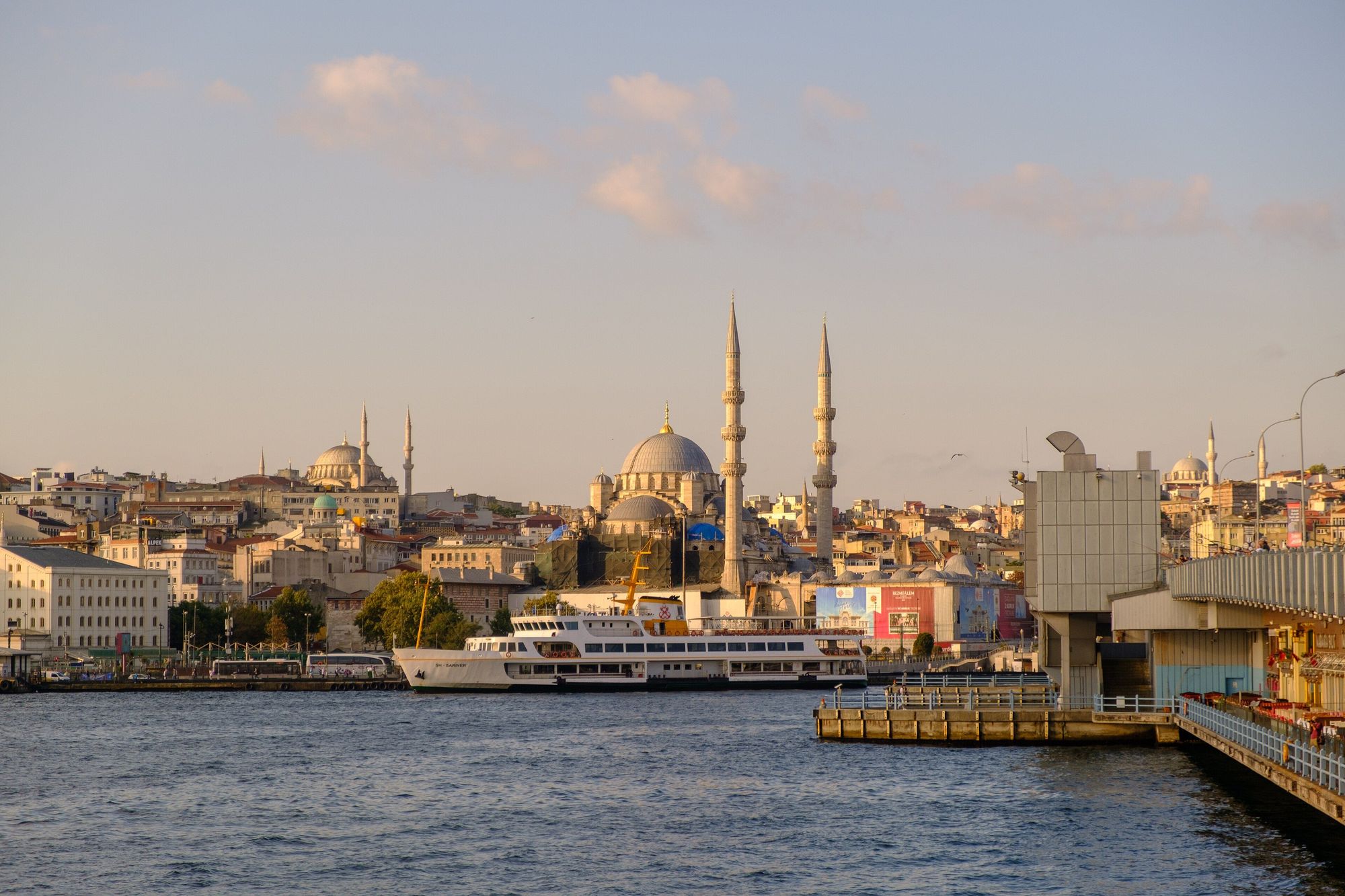Galata Köprüsü'nden Eminönü, Yeni Camii ve Süleymaniye